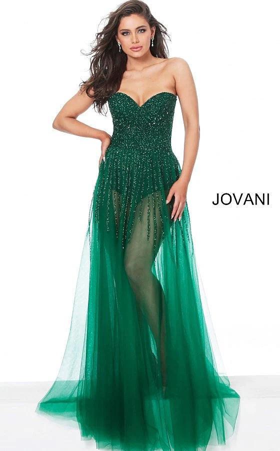 Jovani Strapless Long Prom Dress 02816 - The Dress Outlet