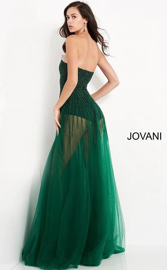 Jovani Strapless Long Prom Dress 02816 - The Dress Outlet