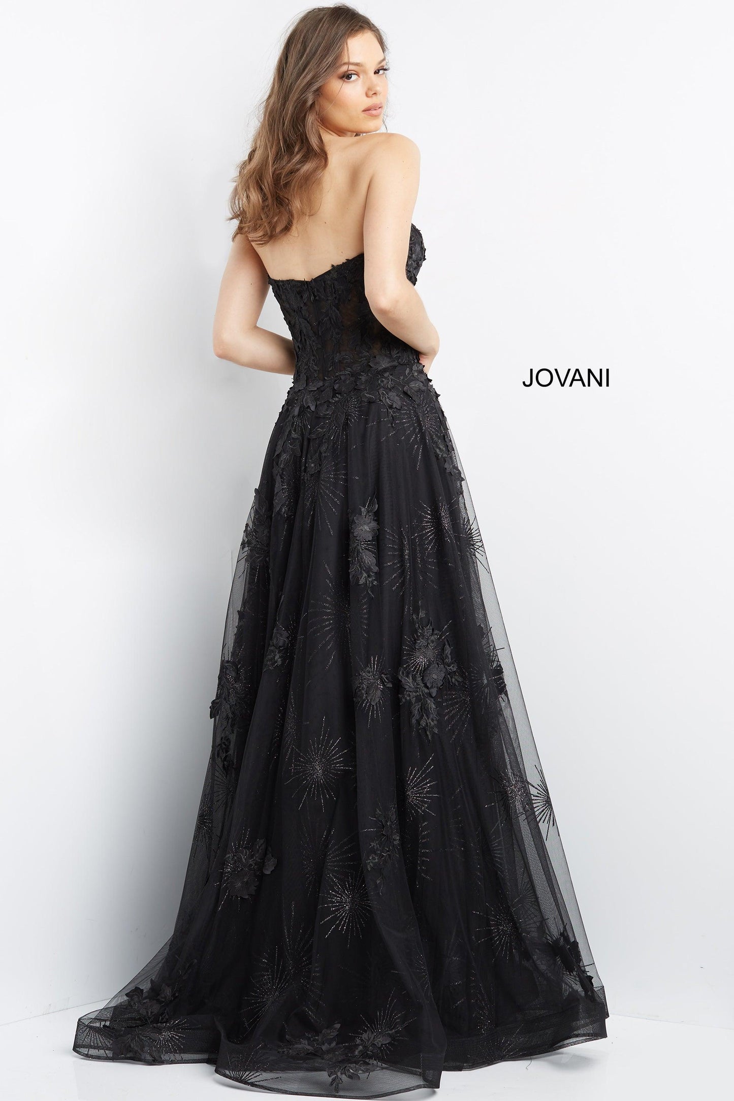 Jovani Strapless Long Prom Dress 07304 - The Dress Outlet