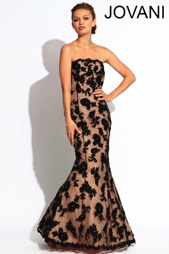 Jovani Strapless Long Prom Dress 361237 - The Dress Outlet