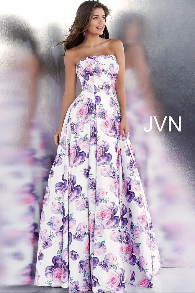 Jovani Strapless Long Prom Dress JVN67999 - The Dress Outlet