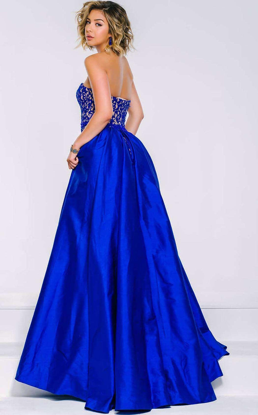 Jovani Strapless Long Prom Gown 35052 - The Dress Outlet