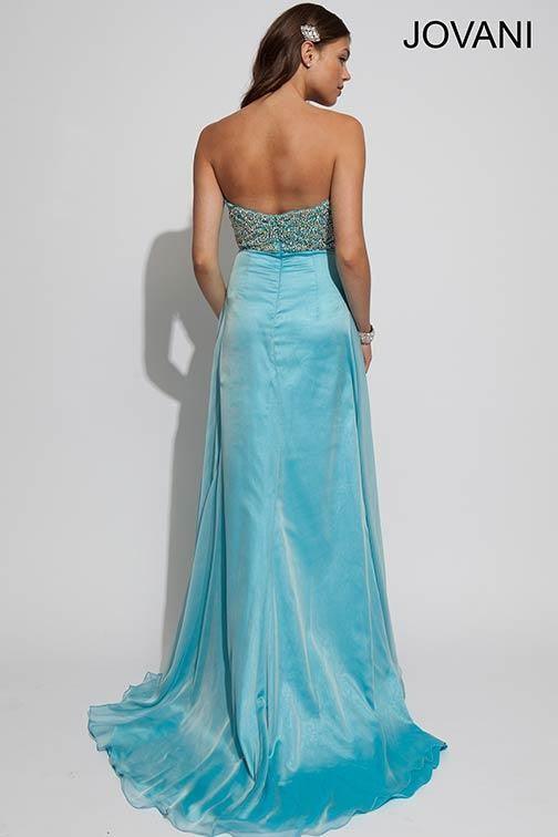 Jovani Strapless Long Prom Gown 88229 - The Dress Outlet