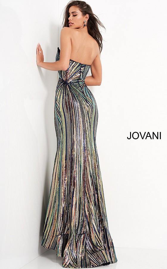 Jovani Strapless Sequin Prom Dress 04810 - The Dress Outlet