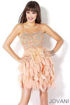 Jovani Strapless Short Prom Dress 5857 - The Dress Outlet