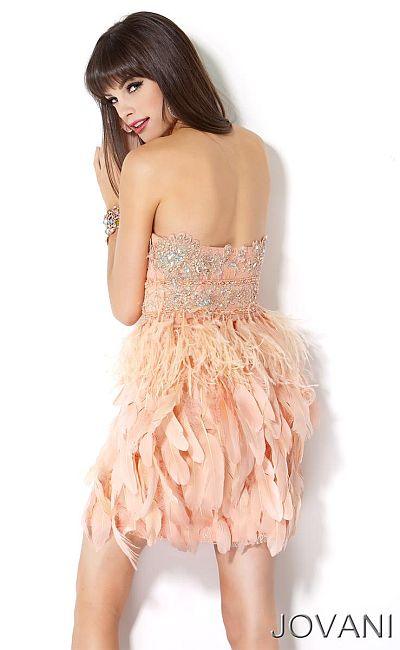 Jovani Strapless Short Prom Dress 5857 - The Dress Outlet