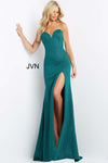 Jovani Strapless Tie Back Long Prom Dress 08510 - The Dress Outlet