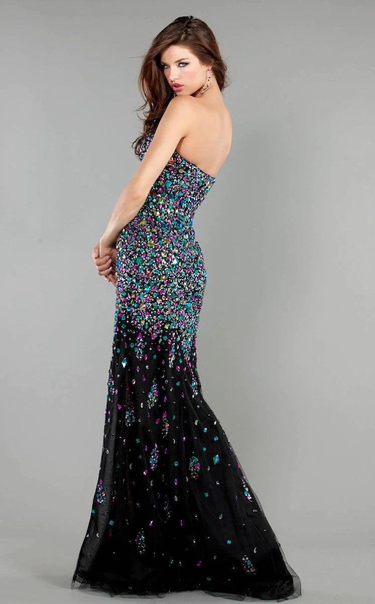 Jovani Sweetheart Beaded Long Evening Dress 1666 - The Dress Outlet