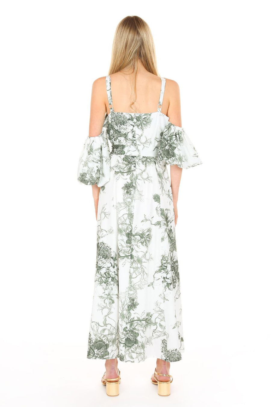 Formal Dresses Long Off Shoulder Floral Maxi Dress Green