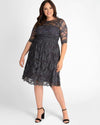 Kiyonna Formal Short Lace Dress - The Dress Outlet