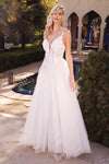 Layered A-Line Tulle Bridal Gown - The Dress Outlet