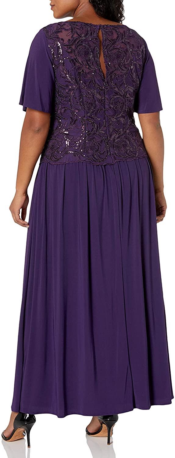 Le Bos Mother of the Bride Long Beaded Dress 28168 - The Dress Outlet