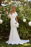 Long A-Line Wedding Gown - The Dress Outlet