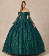 Long Ball Gown Quinceanera Dress - The Dress Outlet