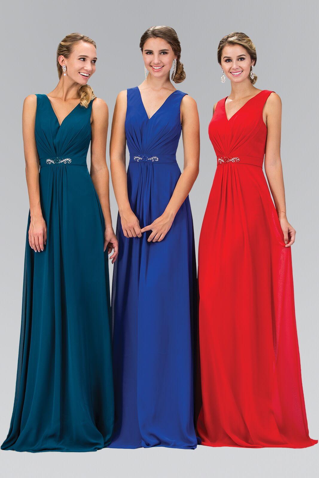 Long Bridesmaid Prom Formal Dress - The Dress Outlet Elizabeth K