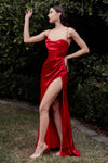 Long A-line Prom Dress Red