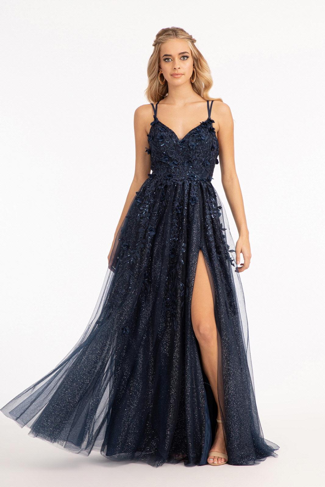 Long Formal A Line Prom Dress - The Dress Outlet