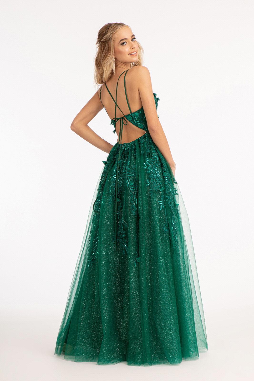 Long Formal A Line Prom Dress - The Dress Outlet