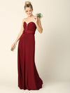 Long Formal Bridesmaids Convertible Wrap Dress - The Dress Outlet