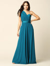 Long Formal Bridesmaids Convertible Wrap Dress - The Dress Outlet