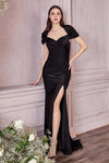 Long Formal Fitted Dress Black