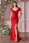 Long Formal Fitted Dress Red