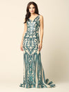 Long Formal Fitted Sleeveless Sequins Prom Dress - The Dress Outlet