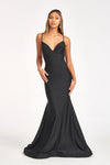 Long Formal Mermaid Fit Prom Dress - The Dress Outlet