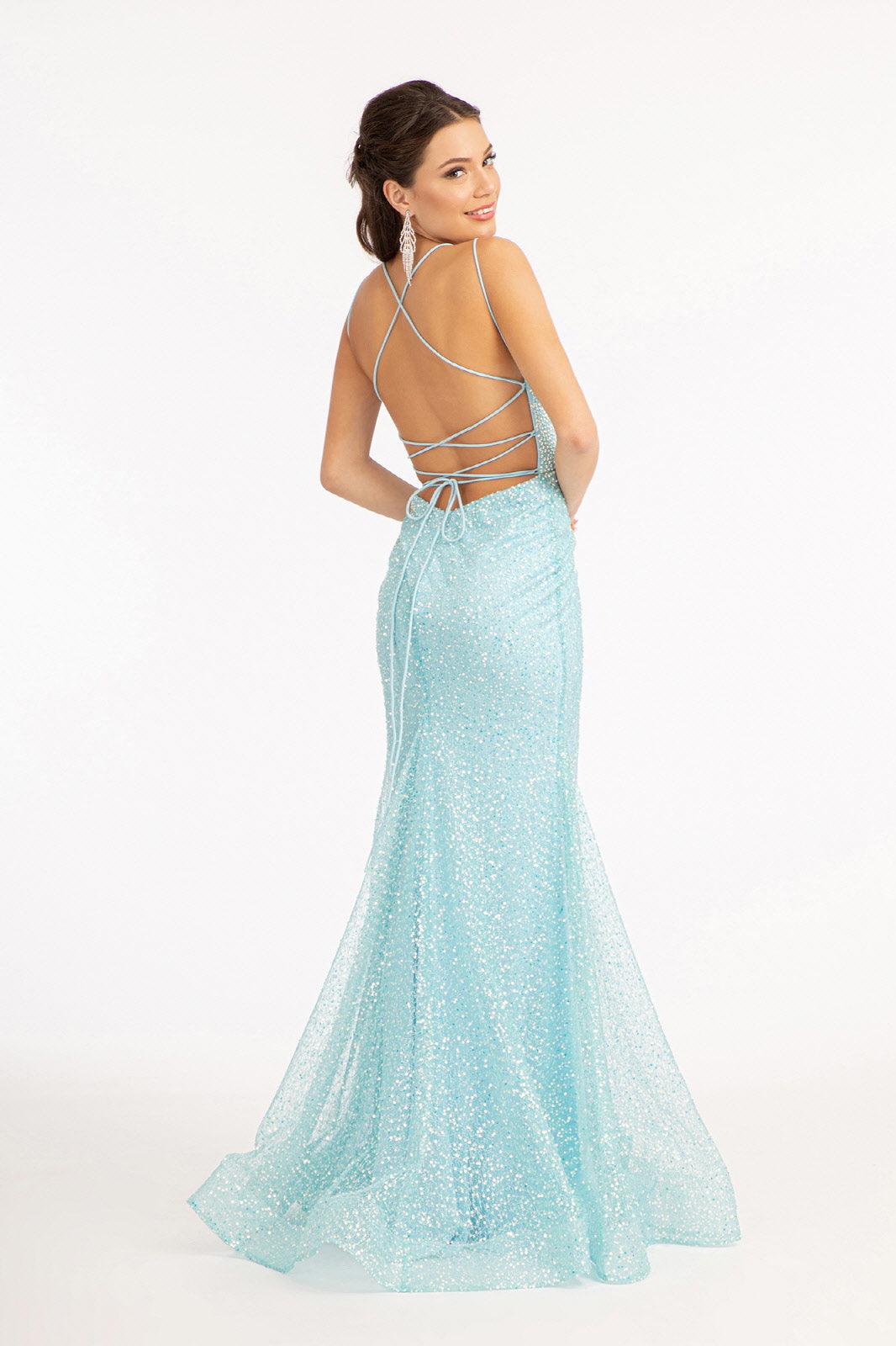 Mesh Mermaid Prom Dress