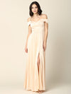 Long Formal Off Shoulder Bridesmaid Dress - The Dress Outlet