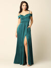 Long Formal Off Shoulder Bridesmaid Dress - The Dress Outlet