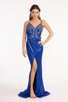 Long Formal Sequined Mermaid Prom Dress - The Dress Outlet