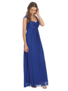 Long Formal Sleeveless Chiffon Bridesmaids Dress - The Dress Outlet