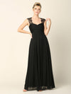 Long Formal Sleeveless Chiffon Bridesmaids Dress - The Dress Outlet