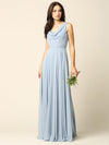 Long Formal Sleeveless Cowl Neck Dress Bridesmaids - The Dress Outlet