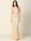 Long Formal Sleeveless Fitted Prom Gown - The Dress Outlet