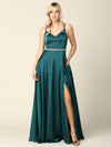 Long Formal Spaghetti Strap Bridesmaids Dress - The Dress Outlet