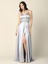 Long Formal Spaghetti Strap Bridesmaids Dress - The Dress Outlet