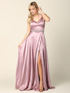 Long Formal Spaghetti Strap Bridesmaids Dress - The Dress Outlet