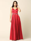 Long Formal Spaghetti Strap Bridesmaids Dress - The Dress Outlet