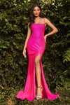 Long Fitted Spaghetti Strap Prom Dress - The Dress Outlet