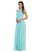 Long Halter Bridesmaid Pleated Dress - The Dress Outlet