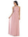 Long Halter Bridesmaid Pleated Dress - The Dress Outlet