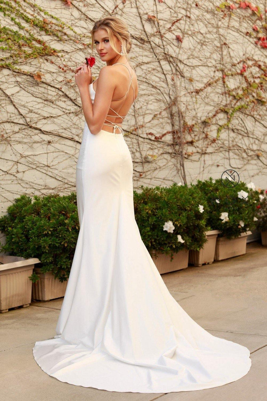 Long Mermaid Style Wedding Dress - The Dress Outlet