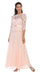 Long Mother of the Bride Lace Chiffon Formal Gown - The Dress Outlet