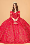 Long Off Shoulder Ball Gown Quinceanera Dress - The Dress Outlet