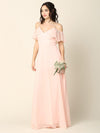 Long Off Shoulder Formal Bridesmaids Dress - The Dress Outlet