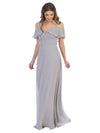 Long Off Shoulder Formal Bridesmaids Dress - The Dress Outlet