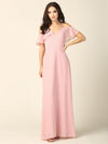 Long Off Shoulder Formal Bridesmaids Dress - The Dress Outlet