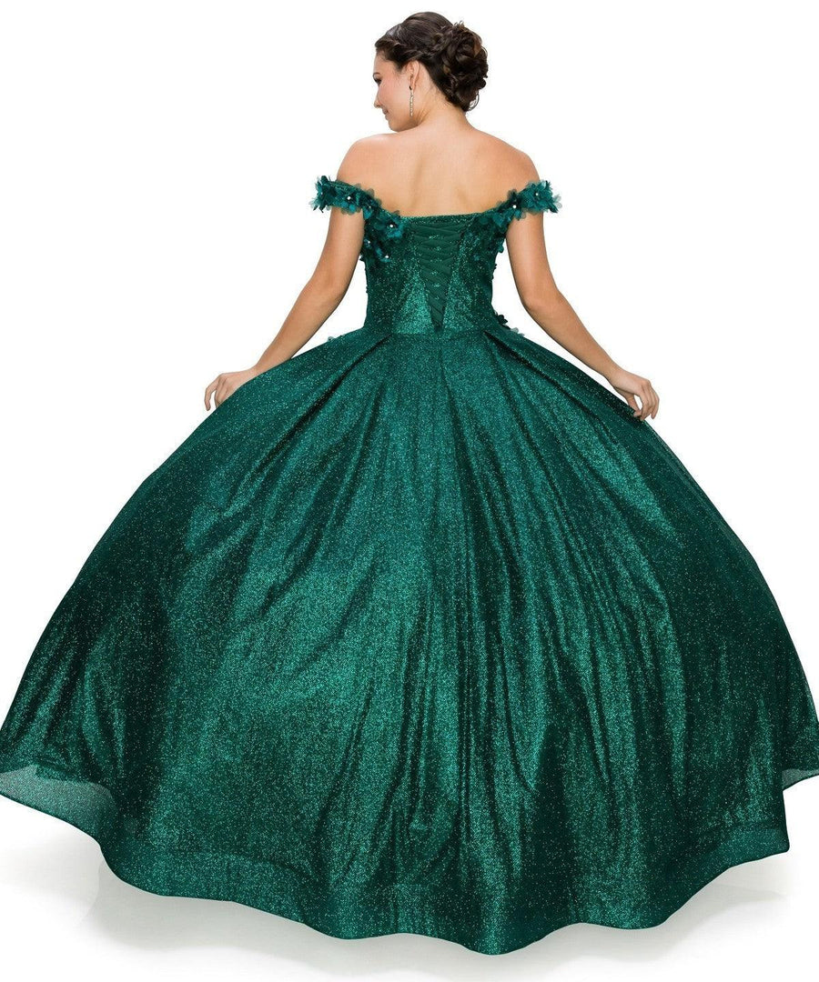 Long Off Shoulder Quinceanera Dress - The Dress Outlet